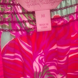Lilly Pulitzer size Medium blouse. Worn only a few times. 100% silk